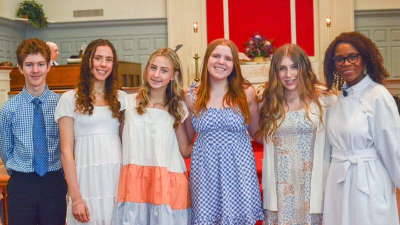 Youth at Confirmation Service